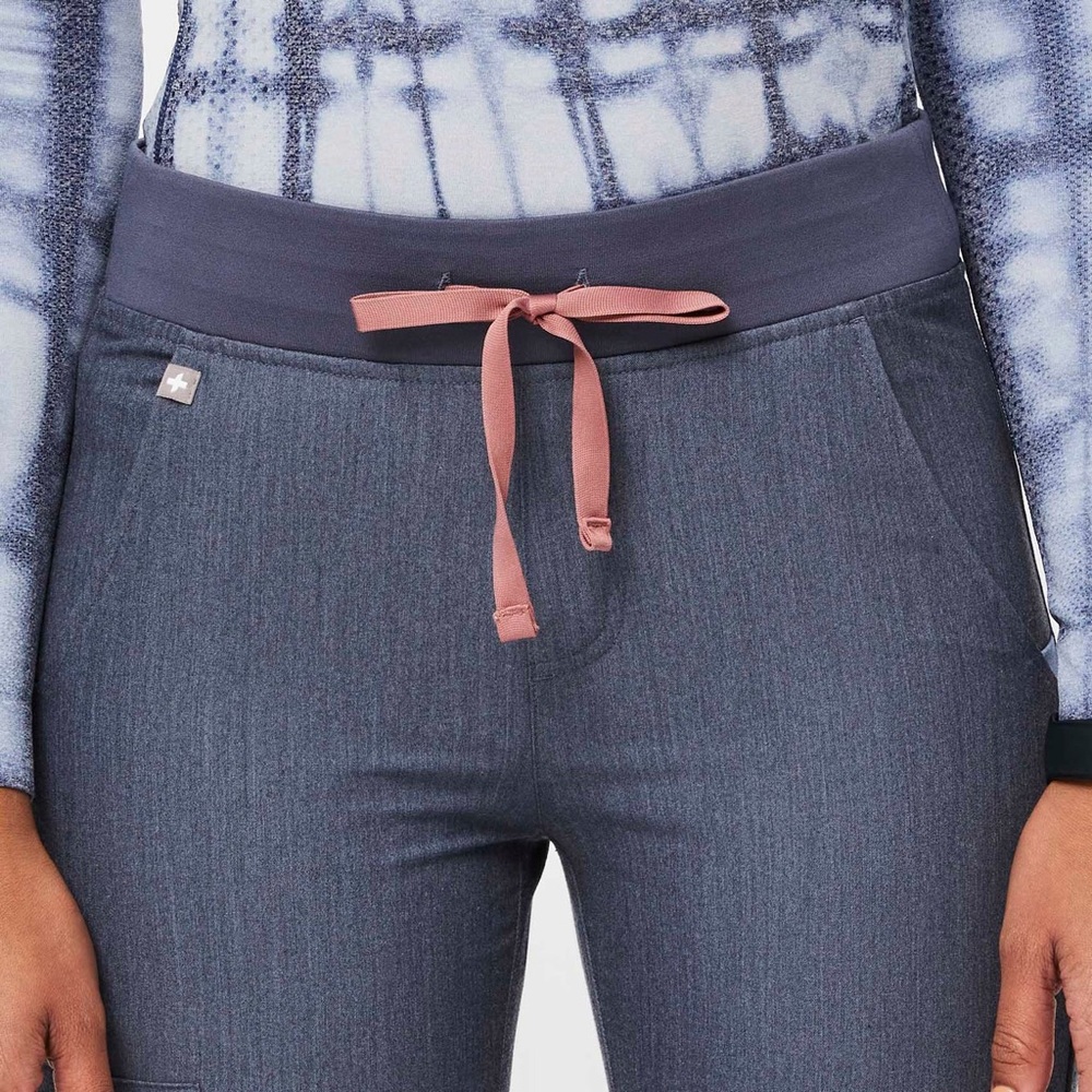 Zamora Jogger Scrub Pants -Large - Heather Denim